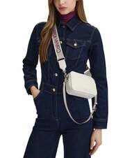 CALVIN KLEIN SIGNATURE LOGO STRAP Geantă cu funcție dublă pentru cameră alis alb - Genți femei - 2