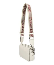 CALVIN KLEIN SIGNATURE LOGO STRAP Geantă cu funcție dublă pentru cameră alis alb - Genți femei - 6