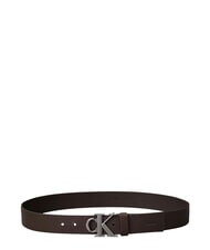 CALVIN KLEIN CK HARDWARE Curea de piele maro &icirc;nchis - Curele - 2