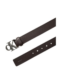 CALVIN KLEIN CK HARDWARE Curea de piele maro &icirc;nchis - Curele - 4