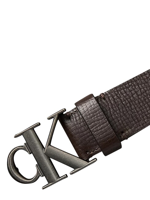 CK HARDWARE Curea de piele maro &icirc;nchis - Curele
