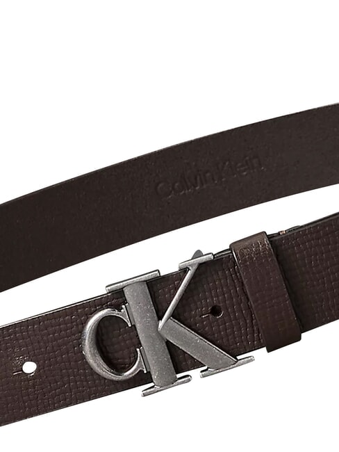 CK HARDWARE Curea de piele maro &icirc;nchis - Curele