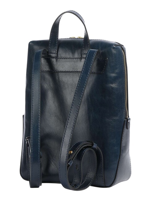 IOLANDA Rucsac cu buzunar frontal, din piele abur de peste mări abb. - Genți femei