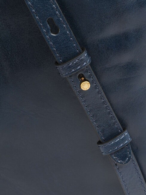 IOLANDA Rucsac cu buzunar frontal, din piele abur de peste mări abb. - Genți femei