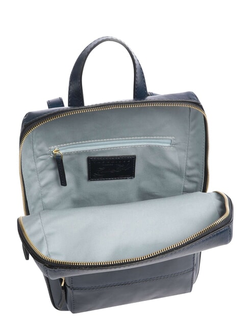 IOLANDA Rucsac cu buzunar frontal, din piele abur de peste mări abb. - Genți femei