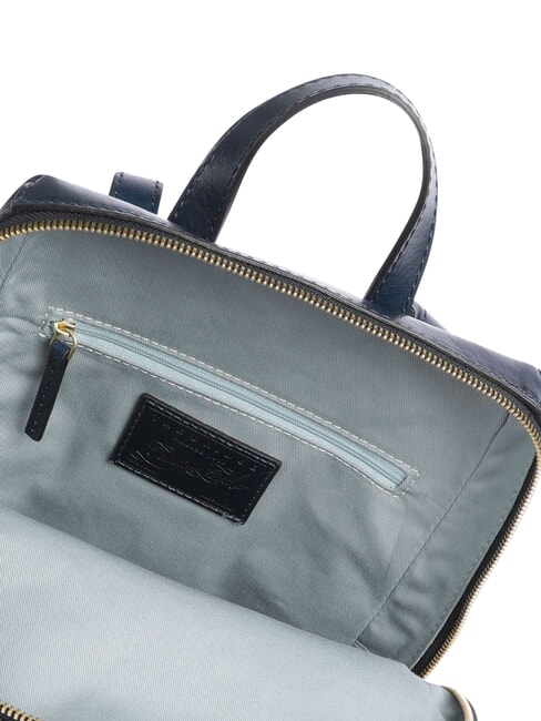 IOLANDA Rucsac cu buzunar frontal, din piele abur de peste mări abb. - Genți femei