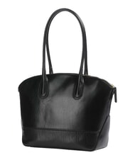 THE BRIDGE IOLANDA Geantă de cumpărături din piele de umăr Negru de aur - Genți femei - 2