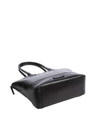 THE BRIDGE IOLANDA Geantă de cumpărături din piele de umăr Negru de aur - Genți femei - 5