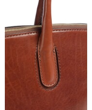 THE BRIDGE IOLANDA Geantă de cumpărături din piele de umăr BROWN - Genți femei - 3