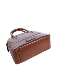 THE BRIDGE IOLANDA Geantă de m&acirc;nă, cu curea de umăr, din piele BROWN - Genți femei - 5