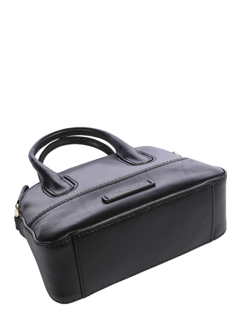 IOLANDA Geantă mini, cu curea de umăr, din piele Negru de aur - Genți femei