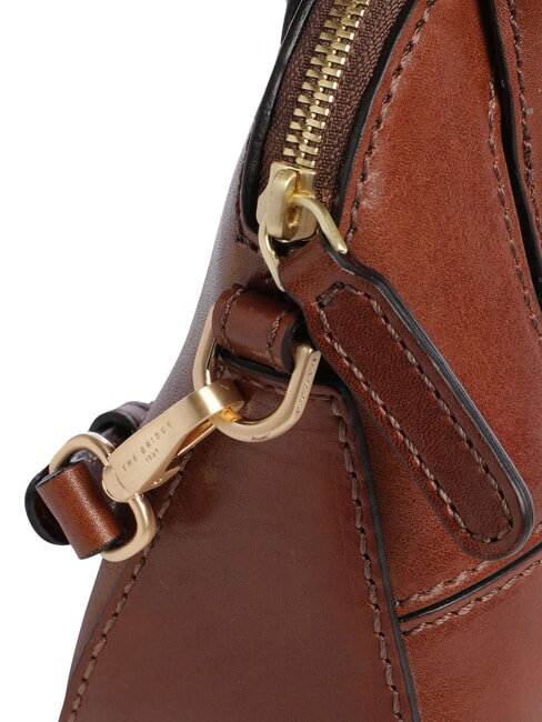 IOLANDA Geantă mini, cu curea de umăr, din piele BROWN - Genți femei