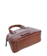 THE BRIDGE IOLANDA Geantă mini, cu curea de umăr, din piele BROWN - Genți femei - 5