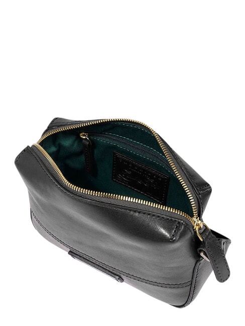 IOLANDA Geantă de umăr mini, din piele Negru de aur - Genți femei