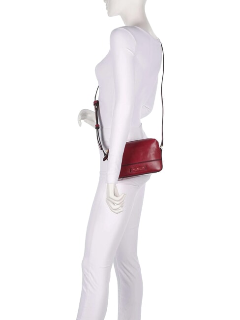 IOLANDA Geantă de umăr mini, din piele coacăze / aur - Genți femei