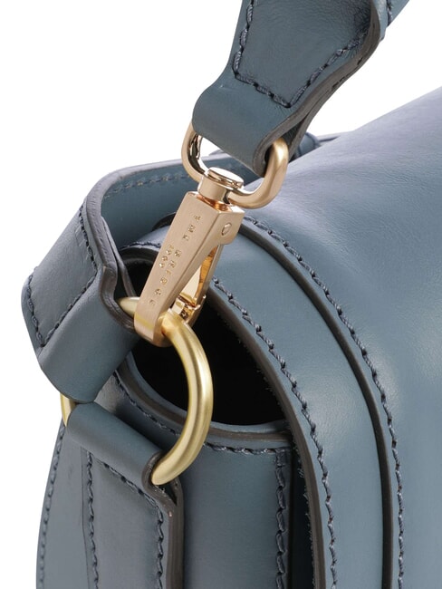 ILARIA Geantă de umăr din piele cerulean cu aur abb - Genți femei