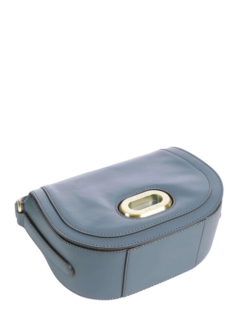 ILARIA Geantă de umăr din piele cerulean cu aur abb - Genți femei