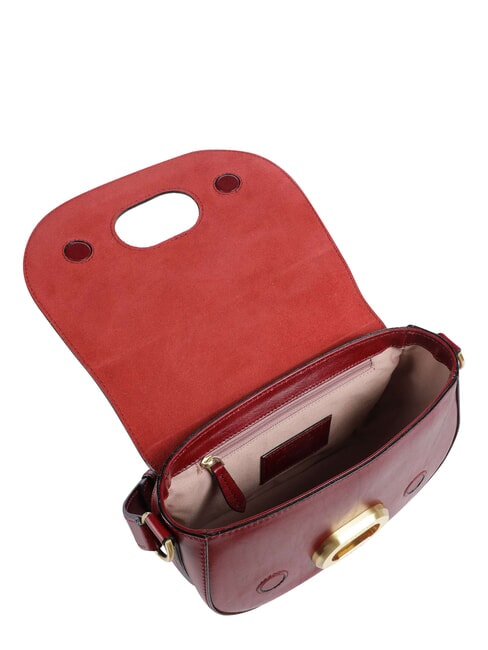 ILARIA Geantă de umăr din piele coacăze / aur - Genți femei