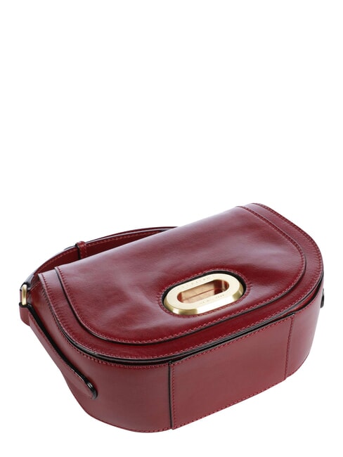 ILARIA Geantă de umăr din piele coacăze / aur - Genți femei