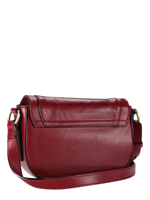 ILARIA Geantă de umăr mini din piele coacăze / aur - Genți femei