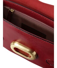 THE BRIDGE ILARIA Geantă de umăr mini din piele coacăze / aur - Genți femei - 5