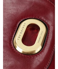 THE BRIDGE ILARIA Geantă de umăr mini din piele coacăze / aur - Genți femei - 6