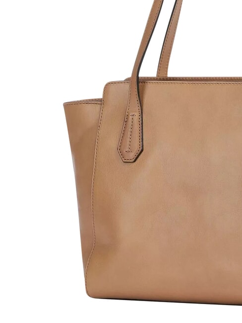 GLORIA  Geanta de cumparaturi din piele martipan abb. aur - Genți femei