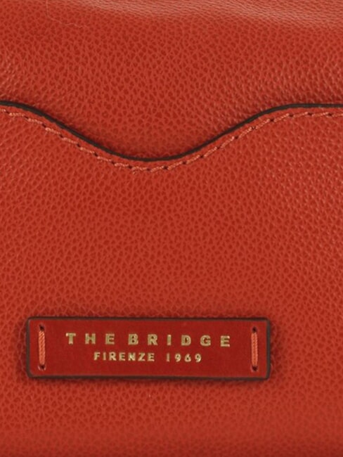 GEMMA  Trusă de frumusețe din piele portocaliu ars abb. aur - Truse de toaletă