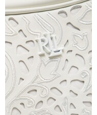 RALPH LAUREN MARCY Geantă de umăr alb moale - Genți femei - 3