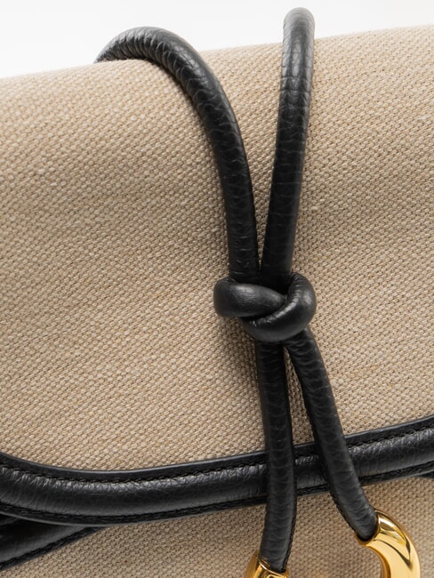 CARMY CANVAS Geantă de umăr natural / noir - Genți femei