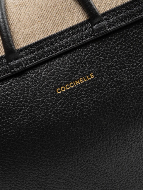 CARMY CANVAS Geantă de umăr natural / noir - Genți femei