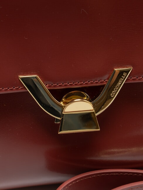 DEW SHINY CALF Geantă de m&acirc;nă, cu curea de umăr coniac - Genți femei