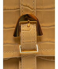 COCCINELLE MAGALU CROCO SHINY SOFT Geantă de m&acirc;nă, cu curea de umăr bej proaspăt - Genți femei - 3