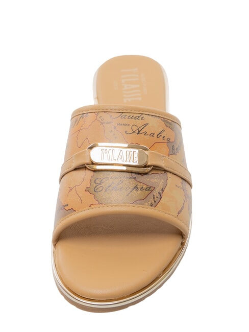 GEO Sandale joase bej/cămilă geometrică - Pantofi femei