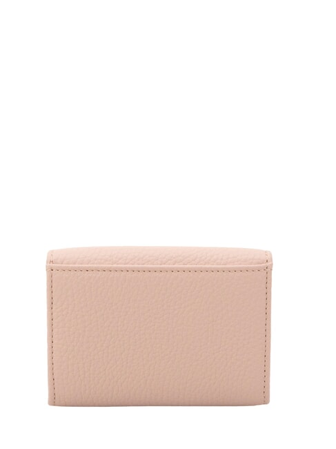 METALLIC SOFT Portcard din piele ciocănită rozete - Portofele femei