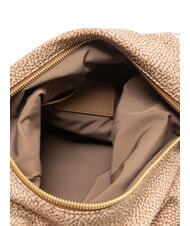 BORBONESE PRIVE Geantă de umăr verticală beiger mare - Genți femei - 5