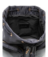 BORBONESE POCHE Rucsac cu buzunare negru &icirc;nchis - Genți femei - 5