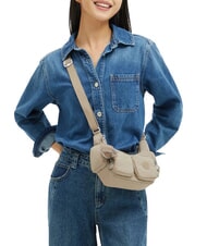 KIPLING RIKKA MINI Geantă de umăr semnătură bej &icirc;n relief - Genți femei - 2