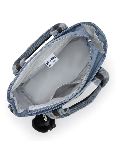 MINTA Geantă tote medie cu curea de umăr piatră albastră - Genți femei