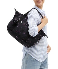 KIPLING ART Geantă de umăr medie cu curea de umăr floare de noapte - Genți femei - 5