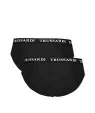 TRUSSARDI BRANDED ELASTIC Pachet de 2 perechi de chiloți negru - Slip pentru bărbați - 2