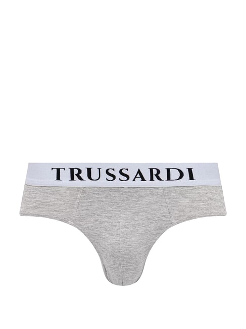 BASIC Pachet de 2 perechi de chiloți melanj gri - Slip pentru bărbați