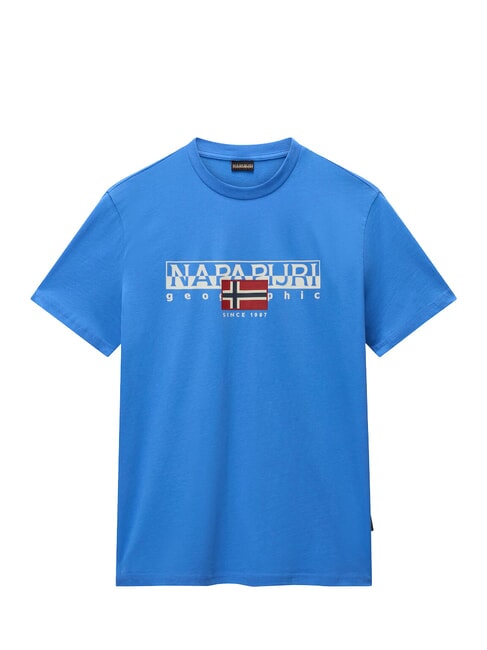 S-AYLMER Tricou din bumbac ultramarin - tricou