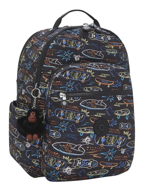 SEOUL COLLEGE BTS Rucsac pentru laptop de 15" patinaj neon - Rucsacuri pentru școală și timp liber