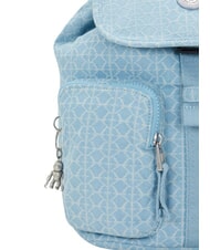 KIPLING ANTO S Rucsac cu buzunare multiple denim deschis la culoare jq - Genți femei - 5