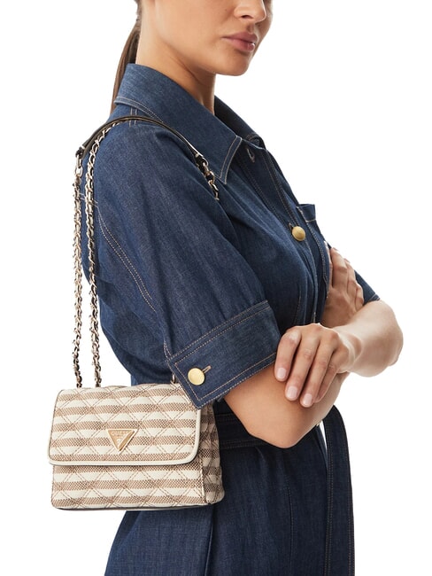 GIULLY 2 Mini Bag dublă portabilitate taupe / multi - Genți femei