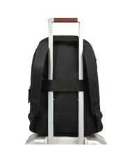 PIQUADRO BUSINESS CASUAL Rucsac pliabil din material textil negru - Rucsacuri pentru laptop - 4