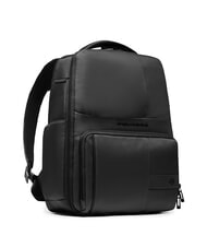 PIQUADRO WOLLEM Rucsac pentru laptop de 14" din piele mixtă negru - Rucsacuri pentru laptop - 3