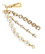 LOVE MOSCHINO CHARMS Breloc cu logo metalic alb - Portchei - 2