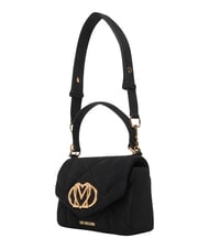 LOVE MOSCHINO EMBOSSED Geantă mini, cu curea de umăr negru - Genți femei - 4